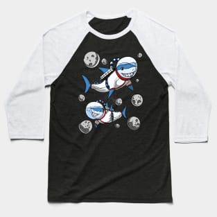 Shark Space Astronaut Baseball T-Shirt